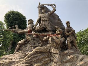 百色市田陽中隊(duì)軍魂雕塑